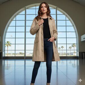 Champagne Rain Jacket Size 18